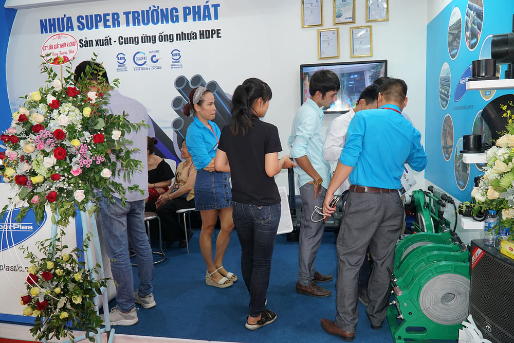 Nhựa Super Trường Phát tham ra hội chợ triển lãm VietBuild 2019